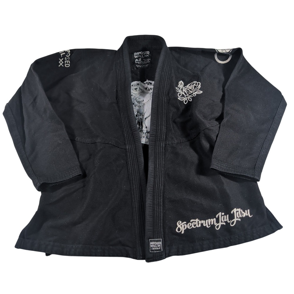 Imposed Will Jiu Jitsu Gi Top Mens A2 Black Spectrum Renzo Gracie Cotton Kimono